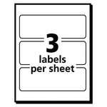 Removable Multi-Use Labels, Inkjet/Laser Printers, 1.5 x 3, White, 3/Sheet, 50 Sheets/Pack, (5440)