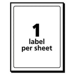 Removable Multi-Use Labels, Inkjet/Laser Printers, 4 x 6, White, 40/Pack, (5454)