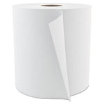 Select Roll Paper Towels, 1-Ply, 7.9" x 800 ft, White, 6/Carton