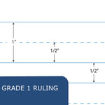 Grade School Ruled Composition Book, Grade 1 Manuscript Format, Green Cover, (50) 9.75 x 7.75 Sheets