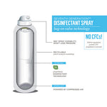 Disinfectant Sprays, Eucalyptus/Spearmint/Thyme, 13.9 oz Spray Bottle, 8/Carton