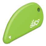 Safety Cutters, Fixed, Non Replacele Micro Safety Blade, 0.1" Ceramic Blade, 2.4" Plastic Handle, Green