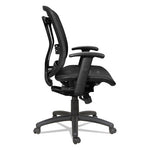 Alera Eon Series Multifunction Mid-Back Suspension Mesh Chair, Supports Up to 275 lb, 17.51" to 21.25" Seat Height, Black