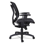 Alera Eon Series Multifunction Mid-Back Suspension Mesh Chair, Supports Up to 275 lb, 17.51" to 21.25" Seat Height, Black