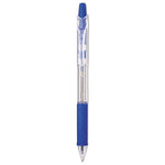 R.S.V.P. RT Ballpoint Pen, Retractable, Medium 1 mm, Blue Ink, Clear Barrel, Dozen