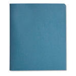 2-Pocket Folder with Tang Fastener, 0.5" Capacity, 11 x 8.5, Blue, 25/Box