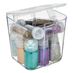 Stackable Caddy Organizer, Small, Plastic, 4.33 x 4 x 4.38, White