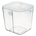 Stackable Caddy Organizer, Small, Plastic, 4.33 x 4 x 4.38, White