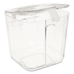 Stackable Caddy Organizer, Small, Plastic, 4.33 x 4 x 4.38, White