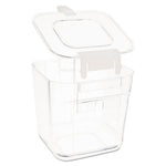 Stackable Caddy Organizer, Small, Plastic, 4.33 x 4 x 4.38, White