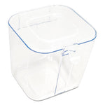 Stackable Caddy Organizer, Small, Plastic, 4.33 x 4 x 4.38, White