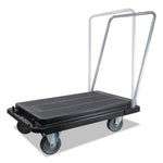 Heavy-Duty Platform Cart, 300 lb Capacity, 21 x 32.5 x 37.5, Black