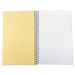 Wirebound Notebook, 3-Subject, Medium/College Rule, Black Cover, (120) 9.5 x 6 Sheets