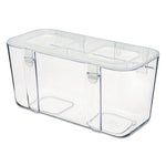 Stackable Caddy Organizer, Medium, Plastic, 8.8 x 4 x 4.38, White