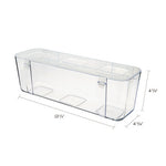 Stackable Caddy Organizer, Large, Plastic, 13.24 x 4 x 4.38, White