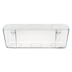 Stackable Caddy Organizer, Large, Plastic, 13.24 x 4 x 4.38, White