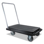 Heavy-Duty Platform Cart, 300 lb Capacity, 21 x 32.5 x 37.5, Black