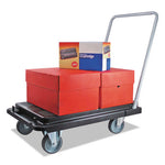 Heavy-Duty Platform Cart, 300 lb Capacity, 21 x 32.5 x 37.5, Black