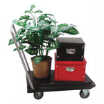 Heavy-Duty Platform Cart, 300 lb Capacity, 21 x 32.5 x 37.5, Black