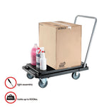 Heavy-Duty Platform Cart, 300 lb Capacity, 21 x 32.5 x 37.5, Black