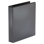 Economy Round Ring View Binder, 3 Rings, 1.5" Capacity, 11 x 8.5, Black