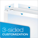 Premier Easy Open ClearVue Locking Slant-D Ring Binder, 3 Rings, 1.5" Capacity, 11 x 8.5, White