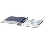 Economy Non-View Round Ring Binder, 3 Rings, 0.5" Capacity, 11 x 8.5, Royal Blue