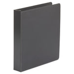 Economy Non-View Round Ring Binder, 3 Rings, 1.5" Capacity, 11 x 8.5, Black