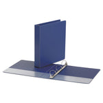 Economy Non-View Round Ring Binder, 3 Rings, 1.5" Capacity, 11 x 8.5, Royal Blue