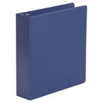 Economy Non-View Round Ring Binder, 3 Rings, 2" Capacity, 11 x 8.5, Royal Blue