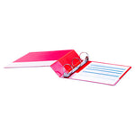 Economy Non-View Round Ring Binder, 3 Rings, 2" Capacity, 11 x 8.5, Red