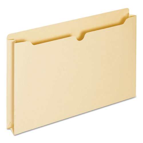 Economical Manila File Jackets, Straight Tab, Legal Size, Manila, 50/Box