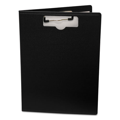 Portfolio Clipboard with Low-Profile Clip, Portrait Orientation, 0.5" Clip Capacity, Holds 8.5 x 11 Sheets, Black