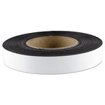 Dry Erase Magnetic Label Tape, 1" x 50 ft, White