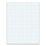 Cross Section Pads, Cross-Section Quadrille Rule (5 sq/in, 1 sq/in), 50 White 8.5 x 11 Sheets