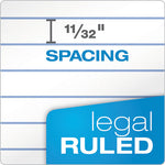 "The Legal Pad" Plus Ruled Perforated Pads with 40 pt. Back, Wide/Legal Rule, 50 White 8.5 x 11.75 Sheets, Dozen