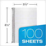 Color Notebooks, 1-Subject, Narrow Rule, Indigo Blue Cover, (100) 8.5 x 5.5 White Sheets