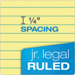 "The Legal Pad" Ruled Perforated Pads, Narrow Rule, 50 Canary-Yellow 5 x 8 Sheets, Dozen