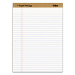 "The Legal Pad" Plus Ruled Perforated Pads with 40 pt. Back, Wide/Legal Rule, 50 White 8.5 x 11.75 Sheets, Dozen