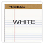 "The Legal Pad" Plus Ruled Perforated Pads with 40 pt. Back, Wide/Legal Rule, 50 White 8.5 x 14 Sheets, Dozen