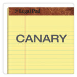 "The Legal Pad" Ruled Perforated Pads, Wide/Legal Rule, 50 Canary-Yellow 8.5 x 11 Sheets, 3/Pack