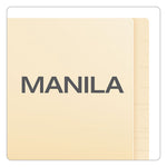 Manila Laminated End Tab Fastener Folders, 11-pt Manila, 0.75" Expansion, 2 Fasteners, Letter Size, Manila Exterior, 50/Box