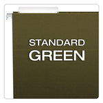 Standard Green Hanging Folders, Legal Size, 1/3-Cut Tabs, Standard Green, 25/Box