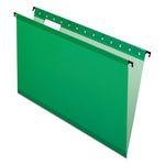 SureHook Hanging Folders, Legal Size, 1/5-Cut Tabs, Bright Green, 20/Box