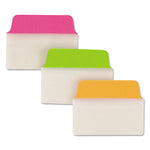 Ultra Tabs Repositionable Tabs, Standard: 2" x 1.5", 1/5-Cut, Assorted Neon Colors, 24/Pack