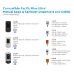 Pacific Blue Ultra Foam Soap Manual Dispenser Refill, Fragrance-Free, 1,200 mL, 4/Carton