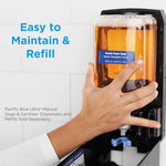 Pacific Blue Ultra Soap/Sanitizer Dispenser 1,200 mL Refill, 5.6 x 4.4 x 11.5, Black