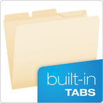 Ready-Tab Reinforced File Folders, 1/3-Cut Tabs: Assorted, Letter Size, Manila, 50/Pack