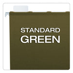 Ready-Tab Extra Capacity Reinforced Colored Hanging Folders, Legal Size, 1/6-Cut Tabs, Standard Green, 20/Box