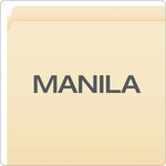 Manila File Folders, Straight Tabs, Letter Size, 0.75" Expansion, Manila, 100/Box